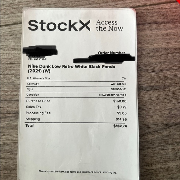 Women’s Nike dunk low retro panda - Picture 6 of 8